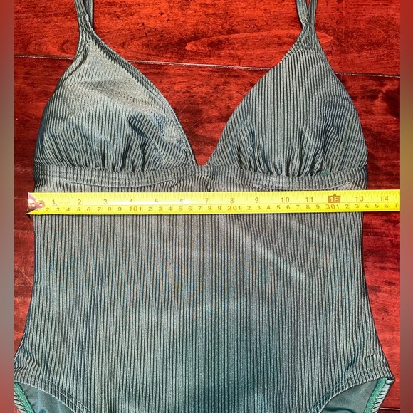 Vince Camuto Swim, one piece, dark green, size 10 - Picture 6 of 8